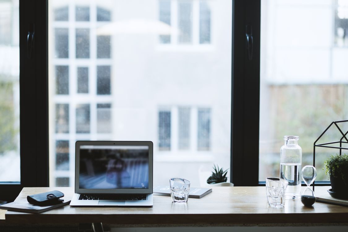Clean modern office maintained by R&J Janitorial